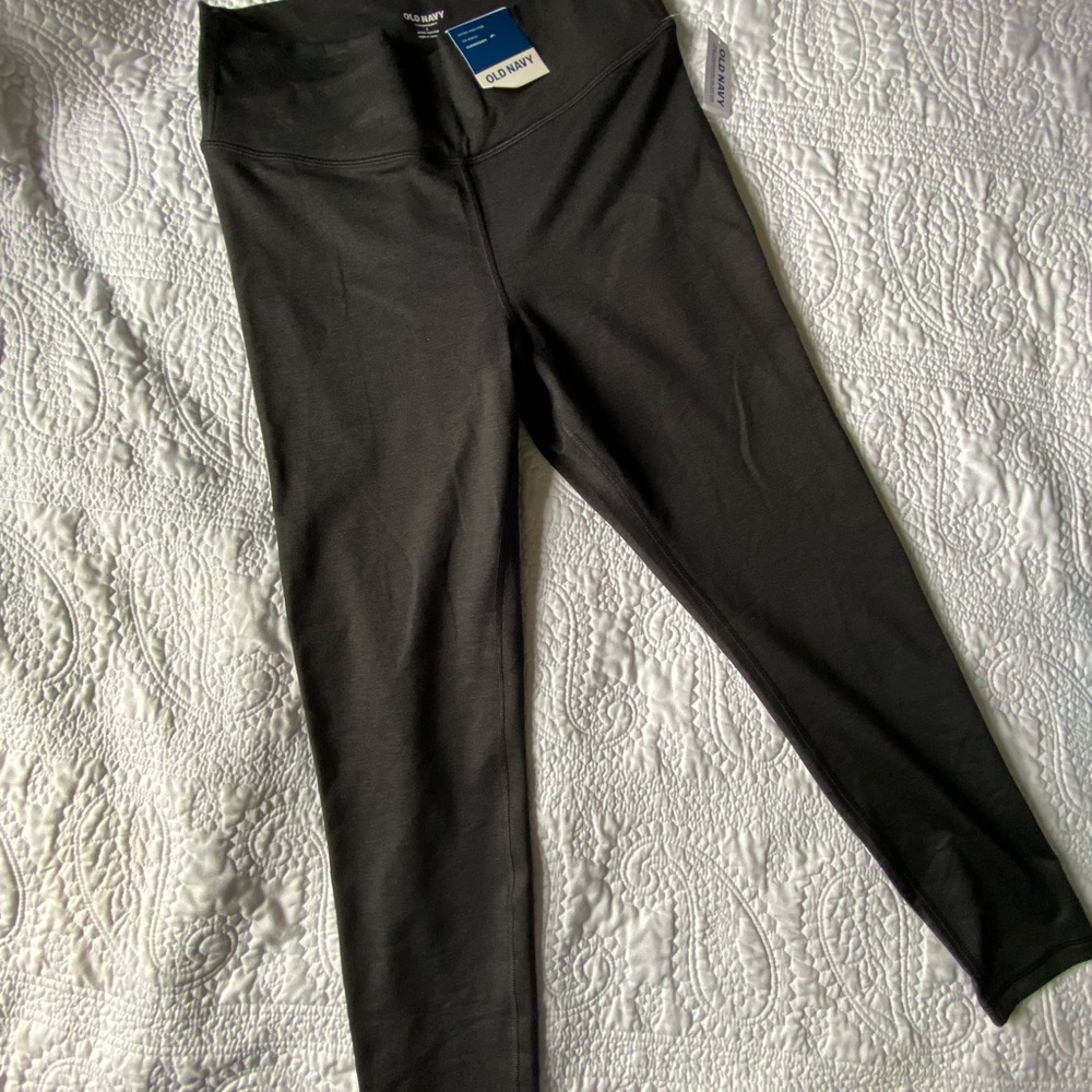 Old Navy Charcoal High-Waisted Leggings